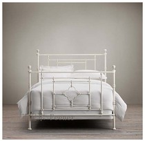 European iron frame double bed 1 5 1 8 m pastoral white bed romantic princess bed iron frame