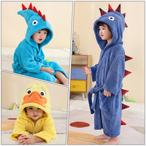Childrens bath towel baby bathrobe Cape cloak winter thick household than full cotton absorbent women can wear special big boy