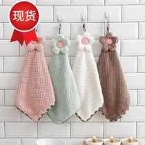 Kitchen hand towel children cute hand towel hanging absorbent bathroom wipe hand cloth small towel 5