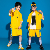 June 1 childrens performance clothes street dance suit girl tide suit hiphop tide dress big children short sleeve hip hop show