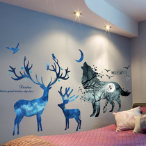 Dormitory college students self-adhesive wallpaper wall stickers Bedroom room wall stickers decorative 3D three-dimensional poster paper wallpaper