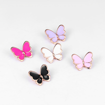 Butterfly Brooch Lining Clothing T-shirt Sweater Fashion Personality Summer Chest Flower Girl Bipin Dress Shirt Mini Buttoned Pin