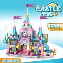 Castle series model childrens intelligence assembly building blocks small particles toys girls 5-10 years old