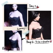 Spot 1 12 female soldiers bandeau lace bottoming underwear suitable for 1:12 female plain body