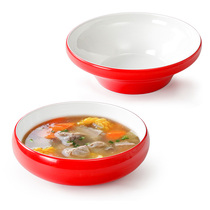 Top grid melamine tableware spicy hot bowl commercial restaurant hotel Maocai bowl imitation porcelain plastic large soup bowl thickened