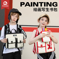 mobee children's painting bag writer's outdoor drawing board kindergarten baby portable backpack graffiti painting board