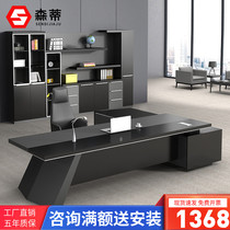 Boss Table Presidents Table Minimalist Modern Black L Desk Chair Composition Furnishings Desk Manager Table Manager Table Grand Bandae