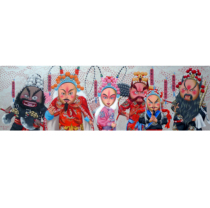 Print ] Duxi Heroes 1 limited 99 print nostalgia wind living room study bedroom decoration hanging painting