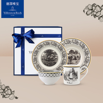 villeroyboch German Villeroy Boch European-style tableware one-person food set bowl plate home nostalgic retro Orton