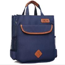 Education students book-packed tote bag Junior high school students portable handbag textbook Casual convenient bag with bag cloth