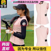 South Korea VOLVIK golf suit jacket special 20 autumn women's collar embossed warm cotton waistcoat