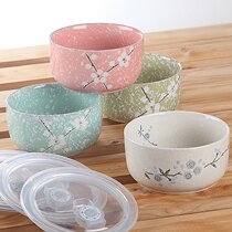 Ceramic instant noodle bowl with lid fresh Bowl insulated lunch box fresh box microwave lunch box