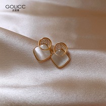 Guriya earrings 2021 New tradeswoman 925 sterling silver needle earrings cat eye earrings unique earrings