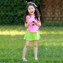 RainbowBus Summer Girls Clothing Baby Princess Wooden Baby Vest Short Dress Baby Kit Clothes Fresh and Cool