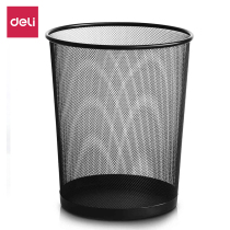 Del 9189 metal mesh wastebasket large and medium size optional wastepaper basket effective trash can waste paper basket uncovered kitchen living room toilet bedroom trash can