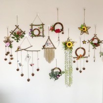 Kindergarten middle class Huanchuang class decoration wall Pastoral style Childrens hanging classroom wall plant reading corner arrangement