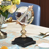 Model room Study decoration Crystal ball globe decoration Home decoration Living room wine cabinet Creative decoration decoration