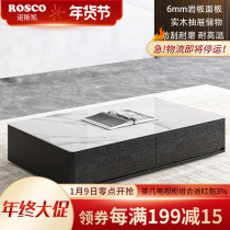 Light luxury Rock board tea table TV cabinet combination simple modern Italian large and small apartment living room creative storage tea table