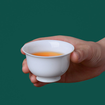 Jingdezhen Kung Fu tea cup Master Cup Thin tire white porcelain tea bowl personal single cup tea cup ceramic tea set small tea cup