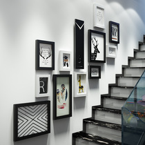Stair photo wall decoration European-style corridor wall non-perforated frame wall Nordic Wall Wall Wall creative combination