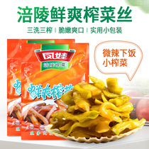 Fengwa Fuling mustard tuber 45g * 10 bags of fresh and refreshing light side dishes pickles with narrow dishes