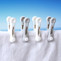 Clothesline clip single No-scratched clothes clip windproof drying clip Home fixed clothes hanger Plastic sunburn by small clips