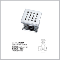 2 inch square small side spray bathroom bath bathroom accessories shower side wall water outlet wall spray head massage 5cm small shower head