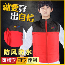 Taekwondo vest autumn and winter training winter vest cotton winter thickened childrens clothes custom cotton coat for beginners