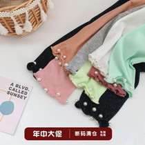 Girl 90% beats underpants to wear foreign air 2022 new summer ultra-thin Grey Pure Cotton Children Pants Summer