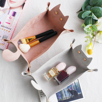 MZao Nordic style light luxury desktop storage plate door coffee table living room entrance key jewelry storage basket ornaments