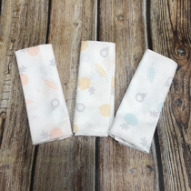 Ambele no fluorescent agent pure cotton baby saliva towel square towel newborn handkerchief feeding milk towel 3 Pack