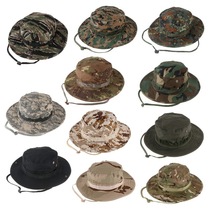 Outdoor camouflage casual round-edged Benny hat Foreign army camouflage round-edged hat Fishing sun hat