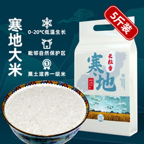 Northeast Chinas Heilongjiang chill long grain chamomite rice when new rice Tohoku rice Dongbei Rice civilian clothes Glutinous Rice First-class 5 catties 2 5kg