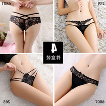  Lace sexy transparent lace fun embroidered T-pants girl young woman thong head pants childrens underwear
