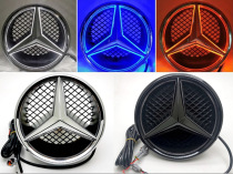 Applicable Mercedes retrofitted luminous Led midnet car mark A B C E S GLK ML grade solid hollowed-out with lamp mark