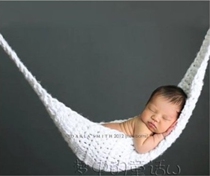Newborn Photo Costumes Full Moon 100 days Baby photo Props Photography Hair Thread Knitted Mesh Pockets of Hanging Bags