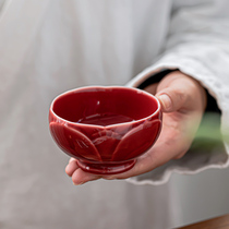 Tango Ceramic Pint Cup Kung Fu Tea Furniture Home Personal Tea Cup Tea Cup Lotus single Masters Cup