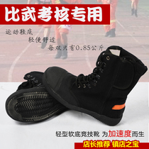  Canvas steel Baotou ultra-light rescue rescue boots Fire competition training boots soft-soled mens mountaineering boots Ultra-light combat boots