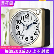 seiko Seiko clock creative cute snooze mute personality simple student childrens small alarm clock QHE118