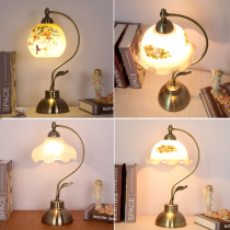 European vintage nostalgic desk lamp American country warm bedroom bedside lamp simple modern touch dimming Bookroom lamp