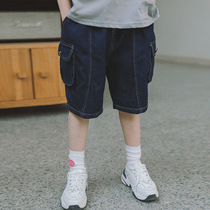 6 Summer children 8 boys denim shorts 10 Childrens summer denim five-point pants pants handsome Korean version 12 years old