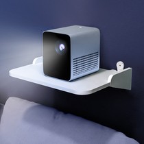Set-top box shelf free punching bedside TV wall router storage box wall hanging wall projector bracket