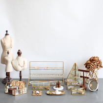 Golden Loh Cocoa Glass Case Cover Delicate Glass Containing Box Size Ring Jewellery Decoration First Decorated Box Cover