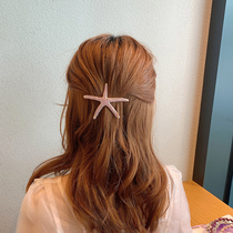 Hairclip female Korean cute elegant temperament starfish hair card 2021 New Girl side clip Mori headdress