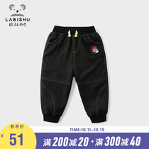 Price 89 Rabbi tree childrens clothing boys overalls baby autumn and winter sports casual pants baby padded pants