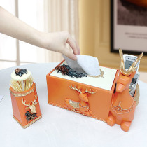 Gargle household Nordic tissue box Living room coffee table Simple paper box Hotel napkin paper box Toilet storage box