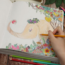 Secret Garden Painting Book Primary School Childrens Painting Coloring Book Adult Edition Decompression Entry Painting Painting