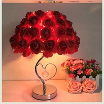  Womans wedding lamp Modern Crystal Rose Table Lamp Red girls Heart Wedding Table Lamp Changming Lamp gift