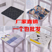 Thin Cotton Fabric Chair Cushion Fart Cushion Office Computer Chair Student Stool Cushion Hotel Dining Chair Submat All Season Universal