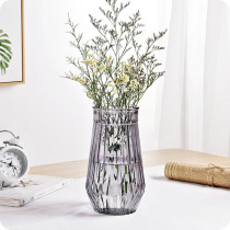 Indoor European-style dry flower flower arrangement bottle glass vase transparent hydroponic green loo home pendulum small and new minimalist décor